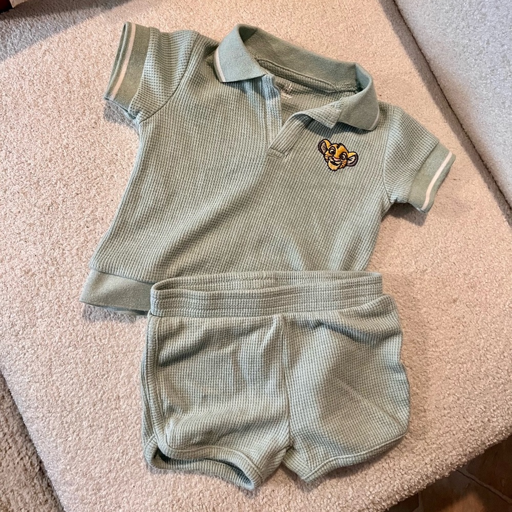 Lion King Baby Polo Shirt and Shorts Set